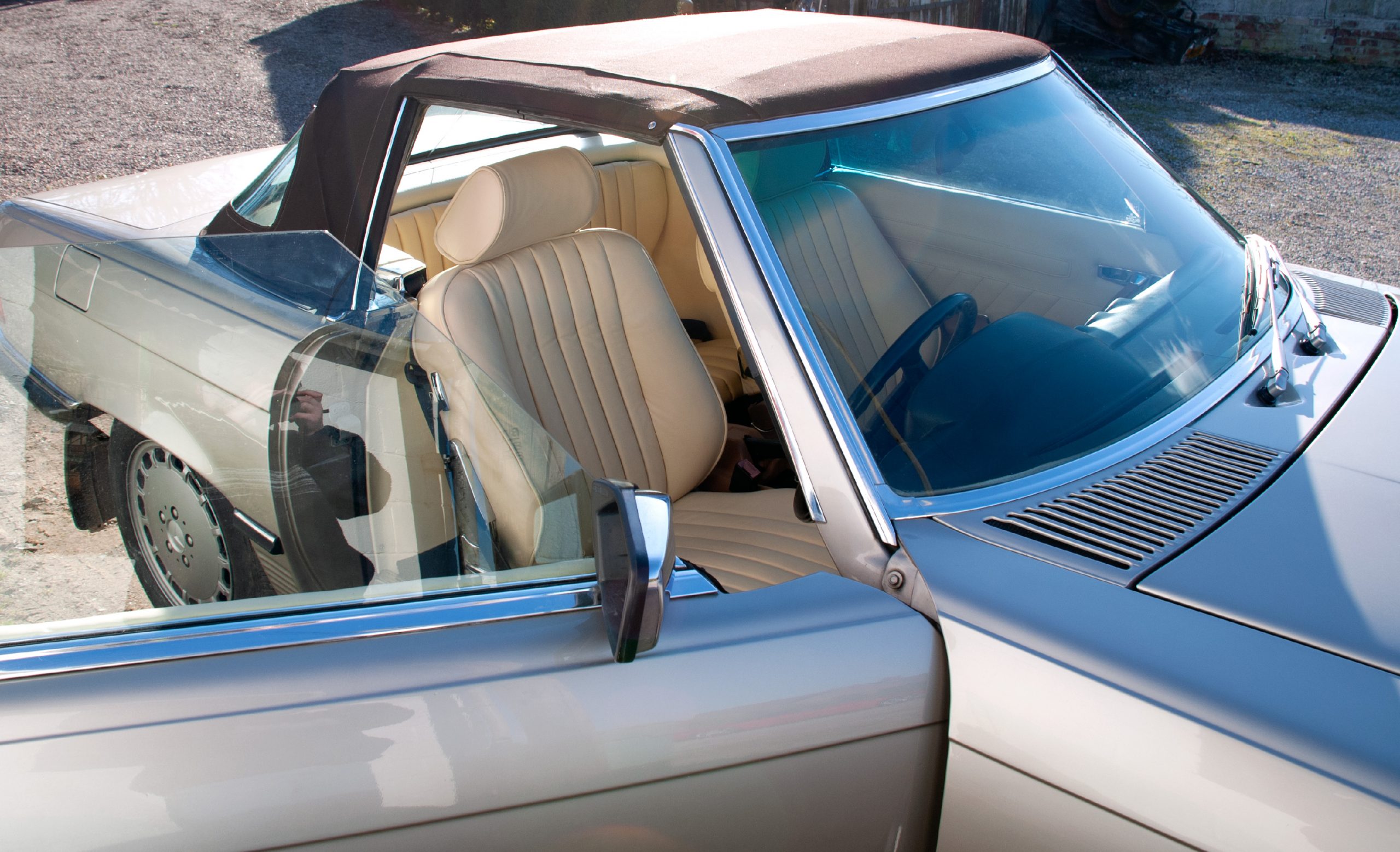 Vintage+Mercades+Leather+Interior